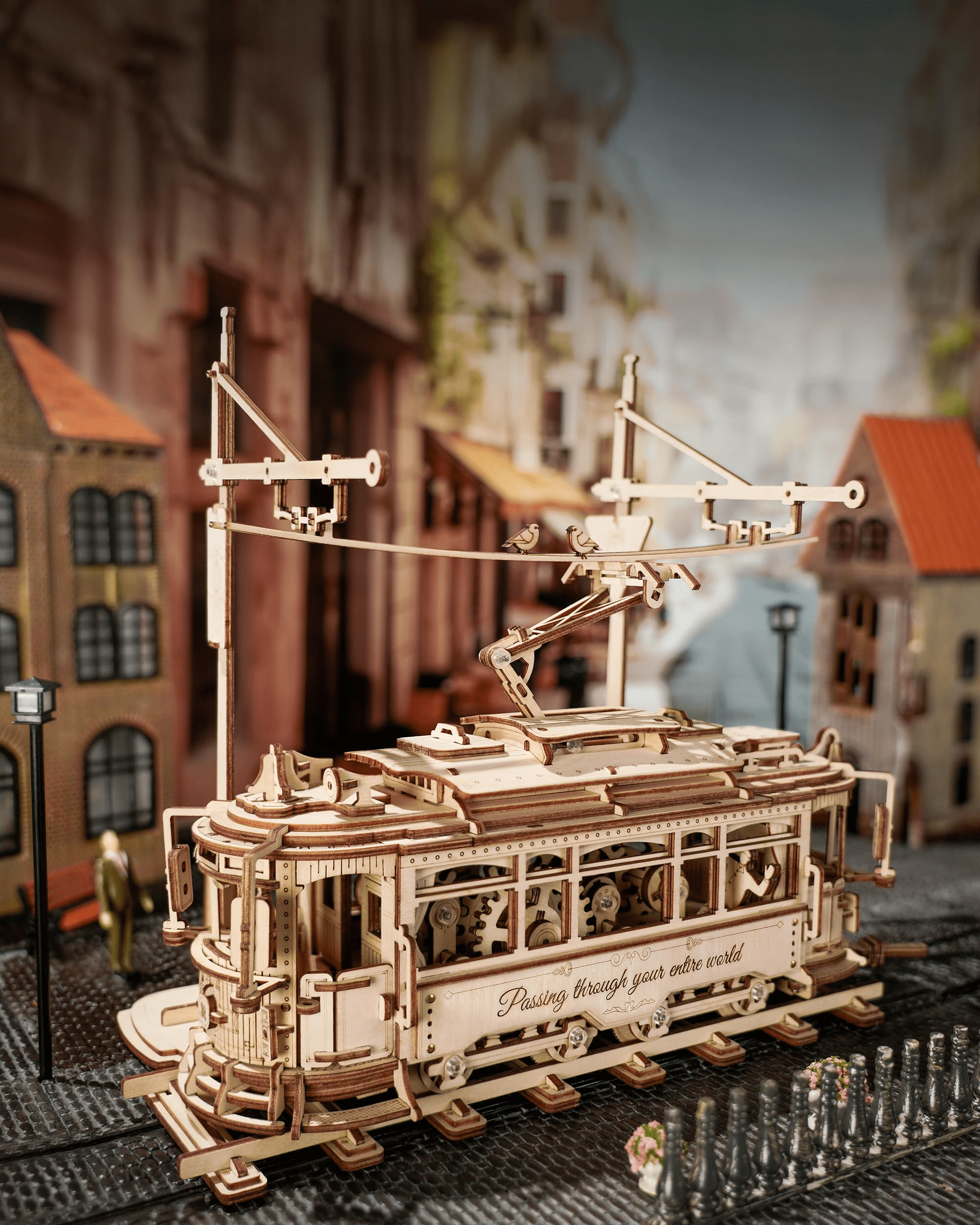mon puzzle 3d  Puzzle 3D Bois Véhicule Steampunk - Tramway / Dirigeable Fantastique