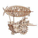 mon puzzle 3d  Dirigeable Puzzle 3D Bois Véhicule Steampunk - Tramway / Dirigeable Fantastique