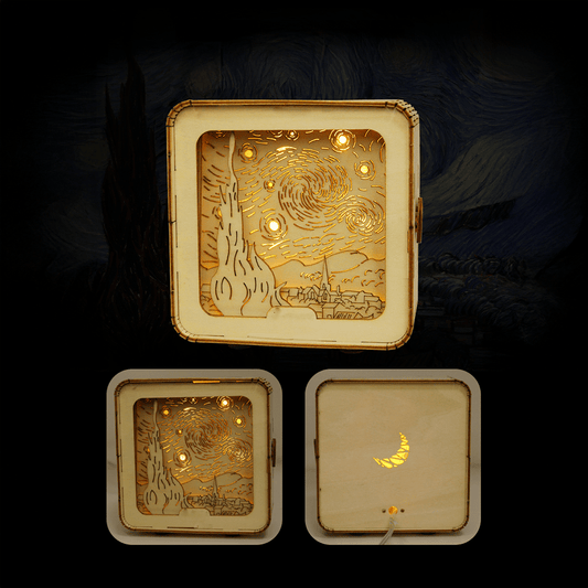 mon puzzle 3d  Ciel Étoilé Puzzle 3D Bois Veilleuse Décorative