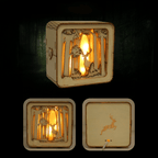 mon puzzle 3d  Forêt Enchantée Puzzle 3D Bois Veilleuse Décorative