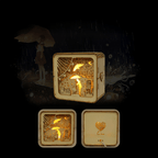 mon puzzle 3d  Romance Pluie Puzzle 3D Bois Veilleuse Décorative