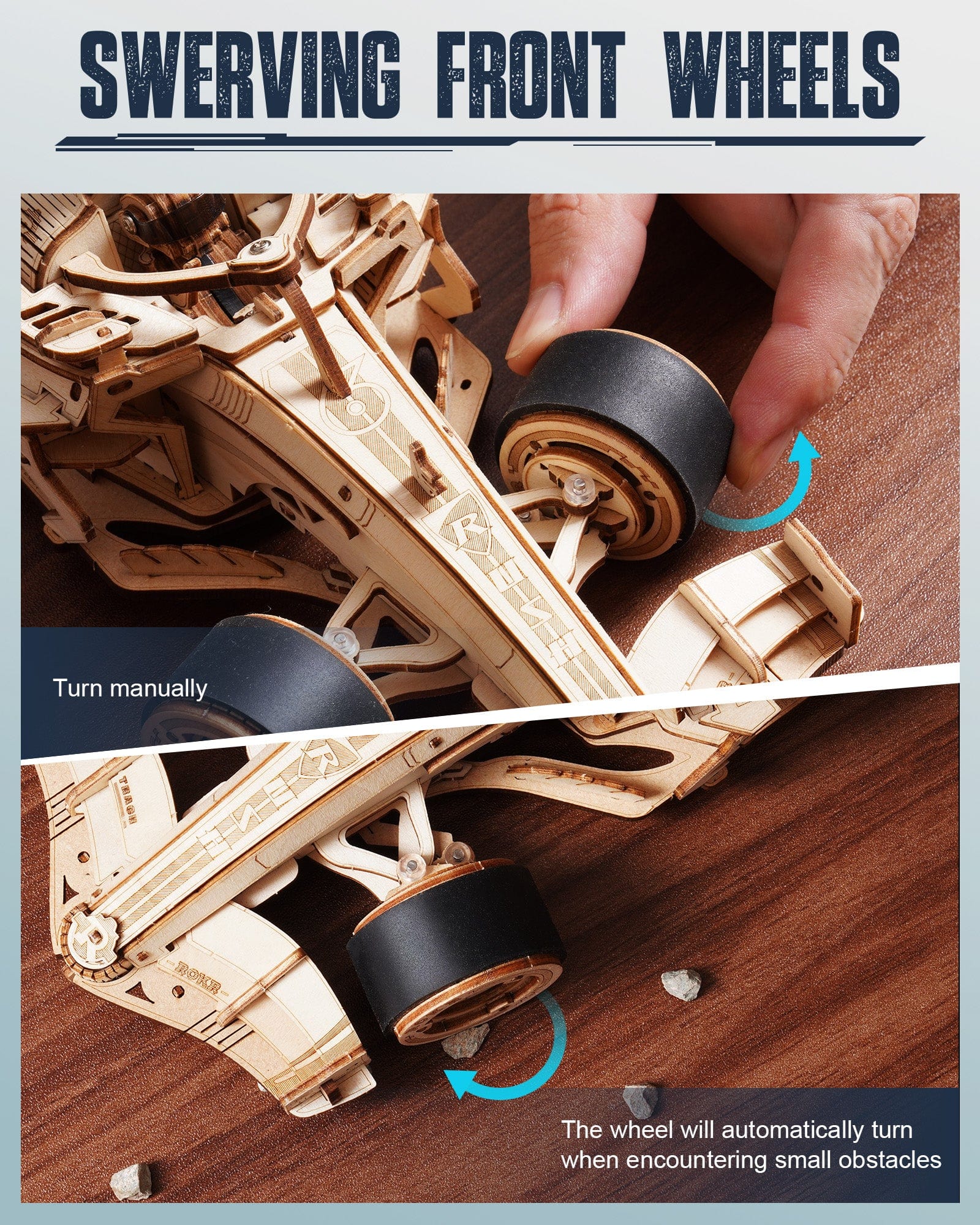 mon puzzle 3d  Puzzle 3D Bois Voiture de Course Mécanique