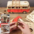 mon puzzle 3d  Puzzle 3D bois Voiture Van Vintage