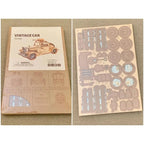 mon puzzle 3d  Puzzle 3D bois Voiture vintage