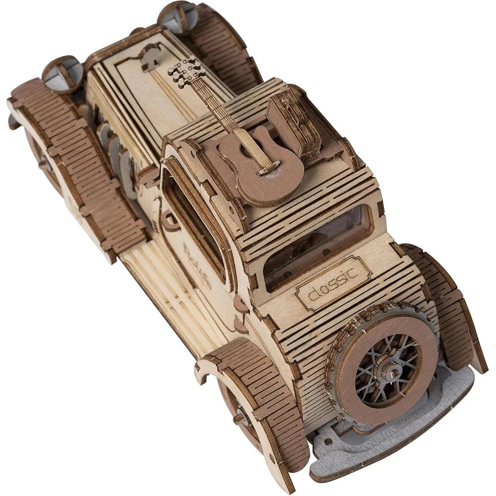 mon puzzle 3d  Puzzle 3D bois Voiture vintage