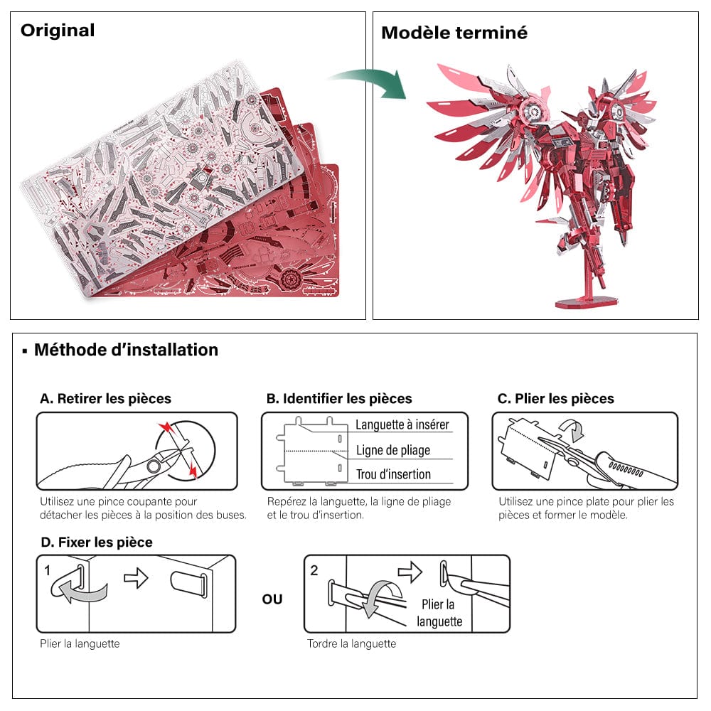 mon puzzle 3d  Puzzle 3D Métal Aile Mécanique