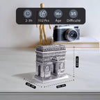 mon puzzle 3d  Puzzle 3D Métal Arc de Triomphe - Maquette Monument de Paris