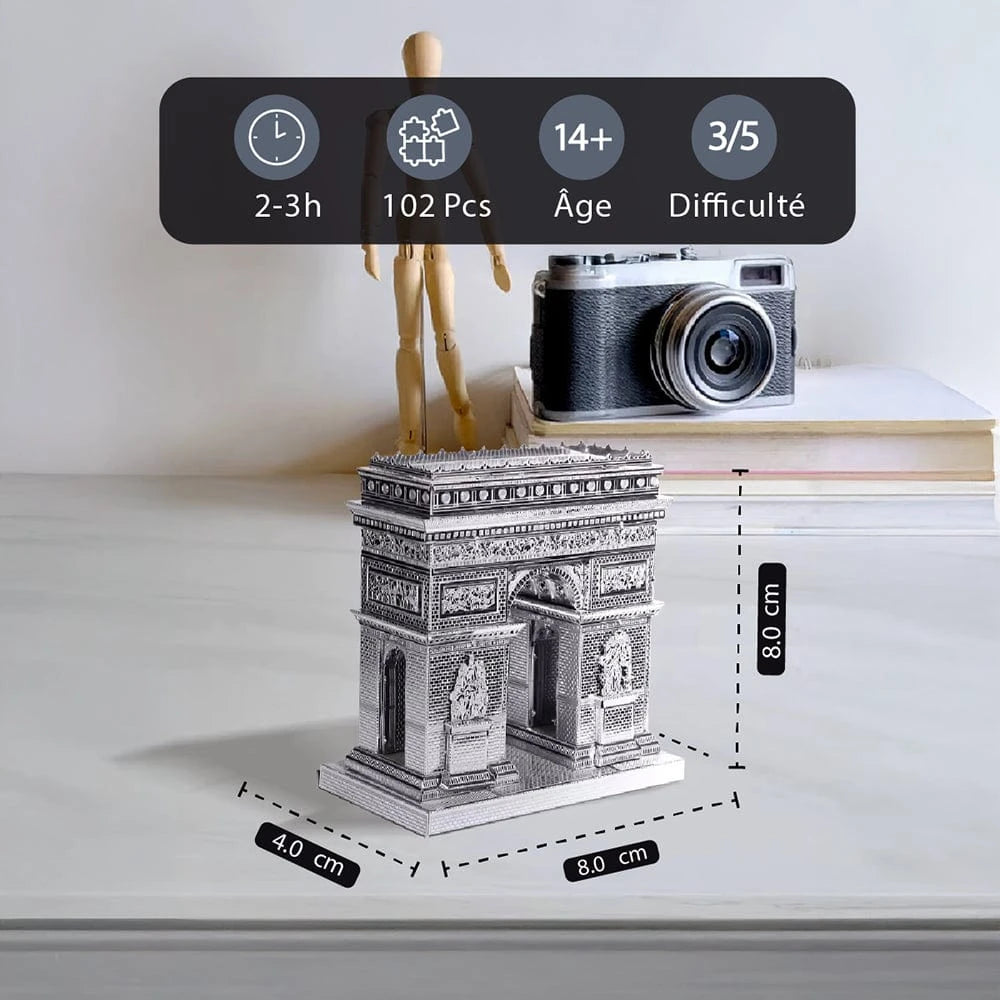 mon puzzle 3d  Puzzle 3D Métal Arc de Triomphe - Maquette Monument de Paris