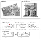 mon puzzle 3d  Puzzle 3D Métal Arc de Triomphe - Maquette Monument de Paris