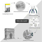mon puzzle 3d  Puzzle 3D Métal Arc de Triomphe - Maquette Monument de Paris
