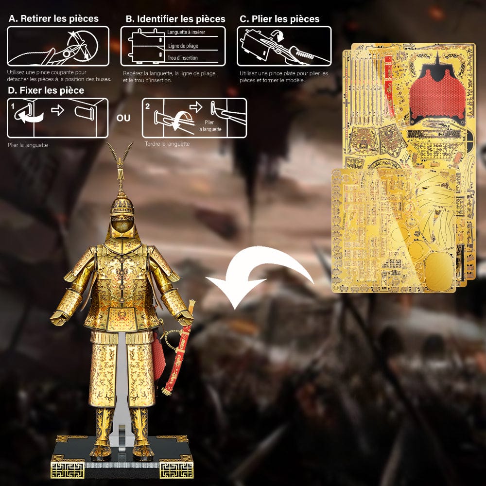 mon puzzle 3d  Puzzle 3D Métal Armure Guerrier