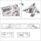 mon puzzle 3d  Puzzle 3D métal avion de chasse métal