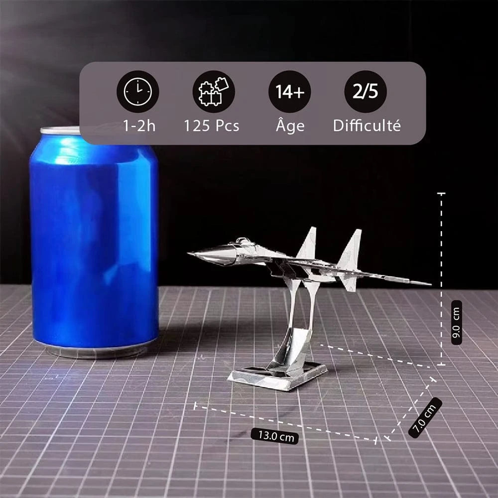 mon puzzle 3d  Puzzle 3D métal avion de chasse métal