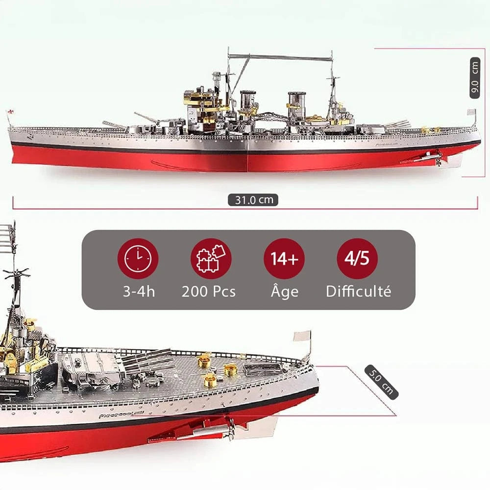 mon puzzle 3d  Puzzle 3D Métal bateau de guerre