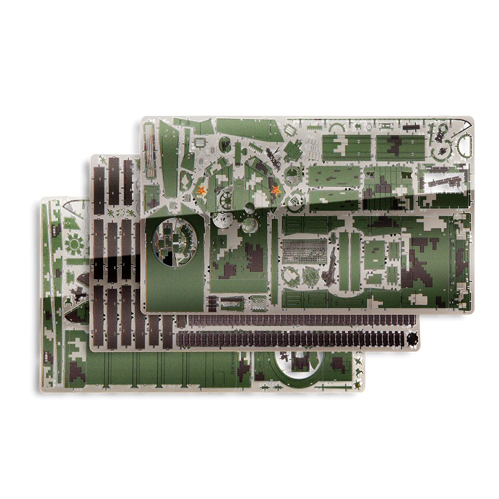 mon puzzle 3d  Puzzle 3D Métal char canon court gris