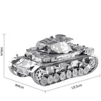 mon puzzle 3d  Puzzle 3D Métal char canon court gris