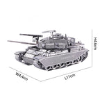 mon puzzle 3d  Puzzle 3D Métal char canon court gris
