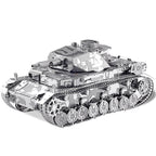 mon puzzle 3d  Char Panzer Puzzle 3D Métal char canon court gris
