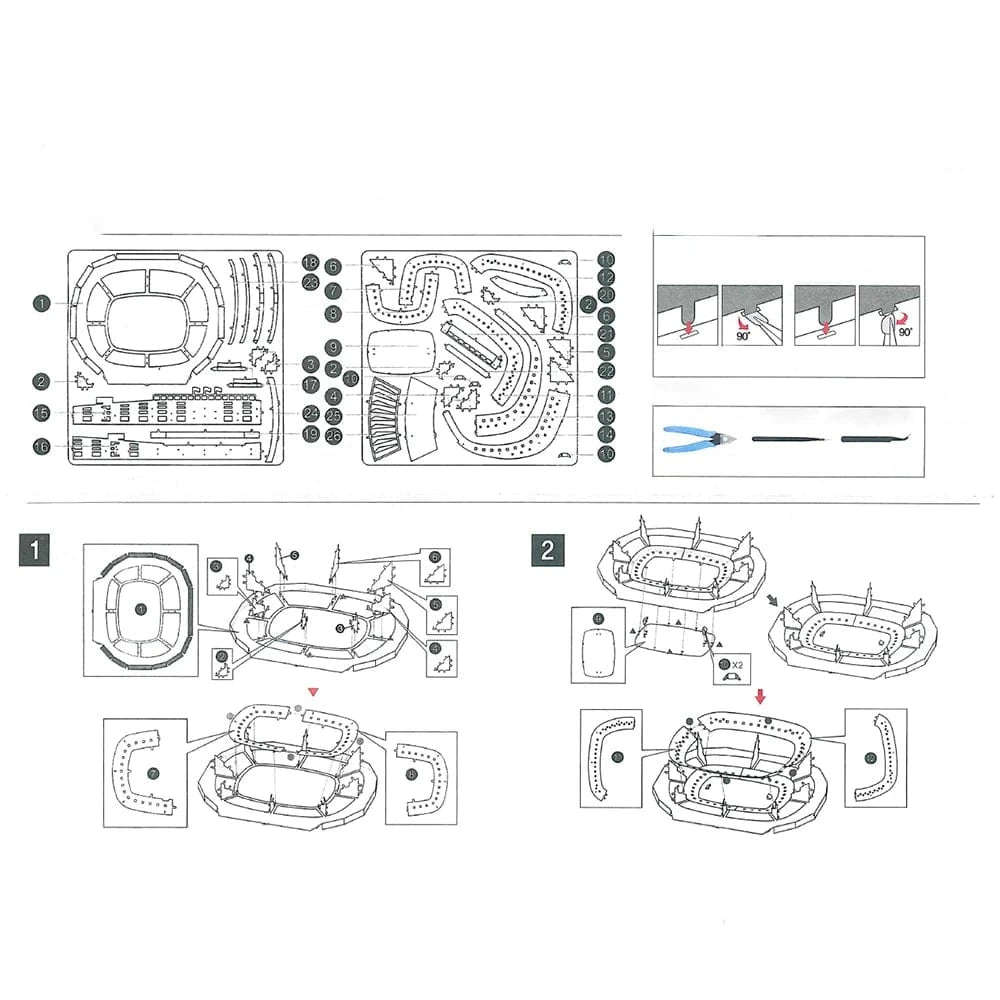 mon puzzle 3d  Puzzle 3D Métal Foot – Stade Collector