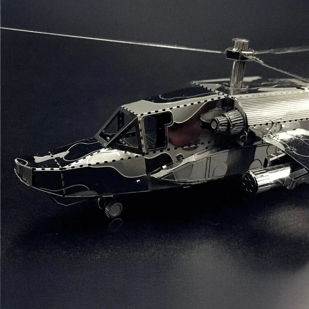 mon puzzle 3d  Puzzle 3D Métal – Hélicoptère Apache de Combat