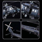 mon puzzle 3d  Puzzle 3D mètal Hélicoptère militaire - Black Hawk