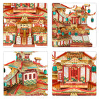 mon puzzle 3d  Puzzle 3D Métal Jardin Rouge Chinois