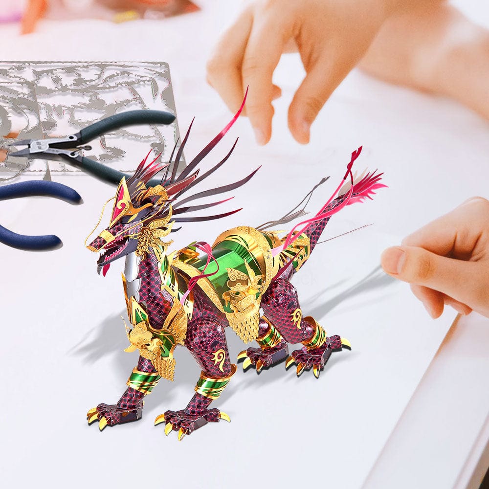 mon puzzle 3d  Puzzle 3D Métal Kirin Doré