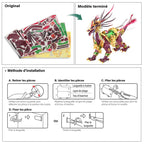 mon puzzle 3d  Puzzle 3D Métal Kirin Doré