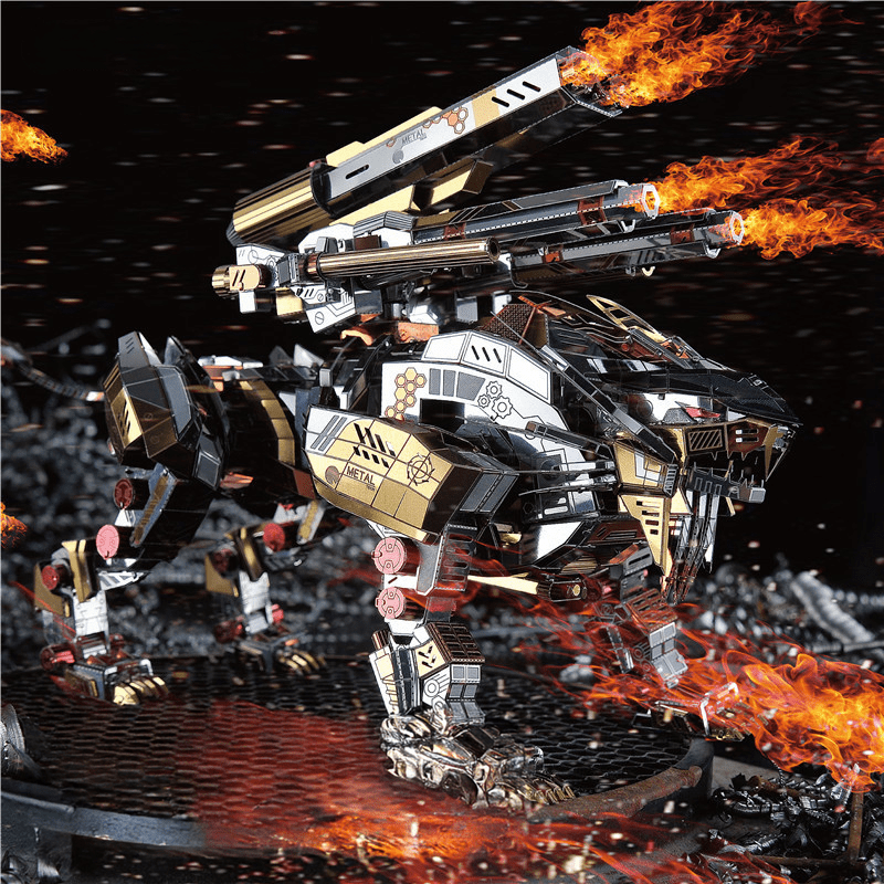 mon puzzle 3d  Puzzle 3D Métal Lion Rugissant