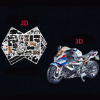 mon puzzle 3d  Puzzle 3D Métal Moto Sportive