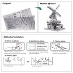 mon puzzle 3d  Puzzle 3D Métal Moulin Hollandais