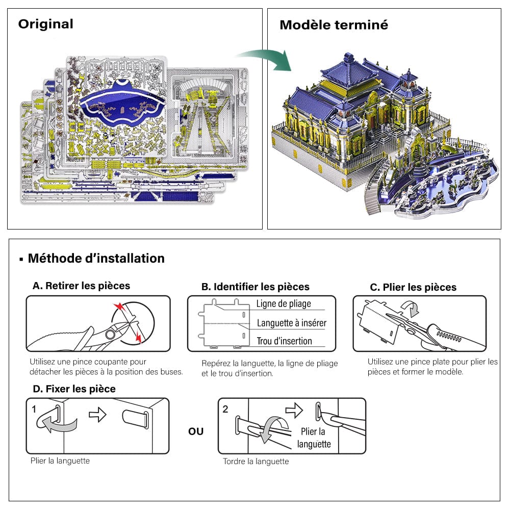 mon puzzle 3d  Puzzle 3D Métal Palais d'Été