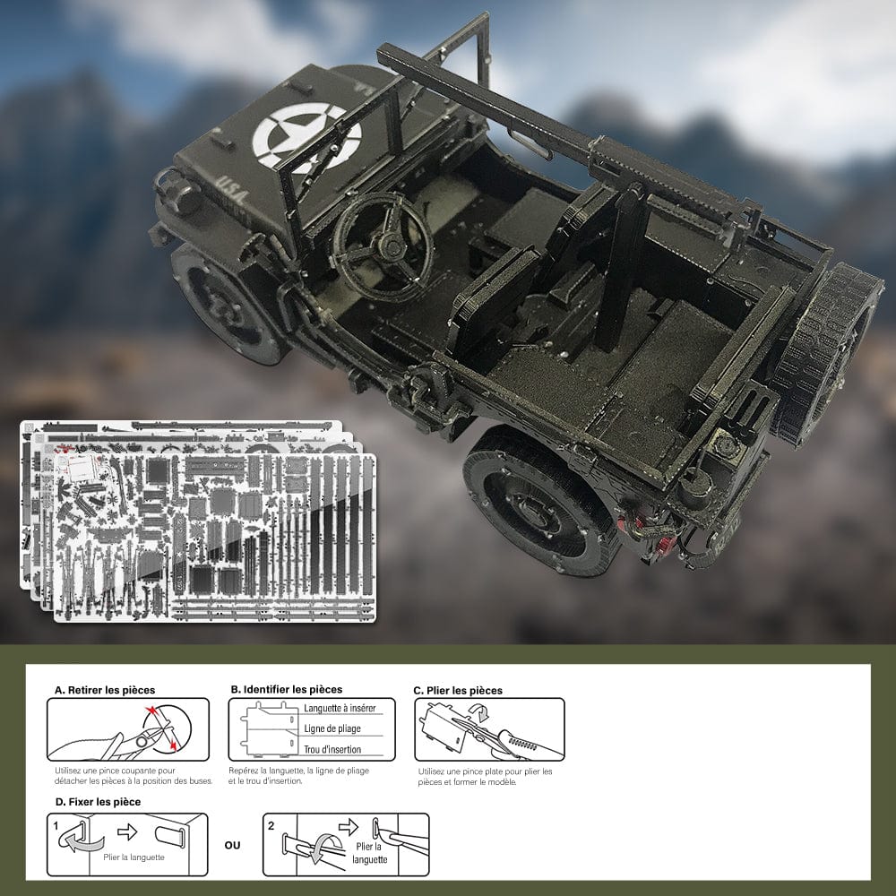 mon puzzle 3d  Puzzle 3D Métal SUV 4x4