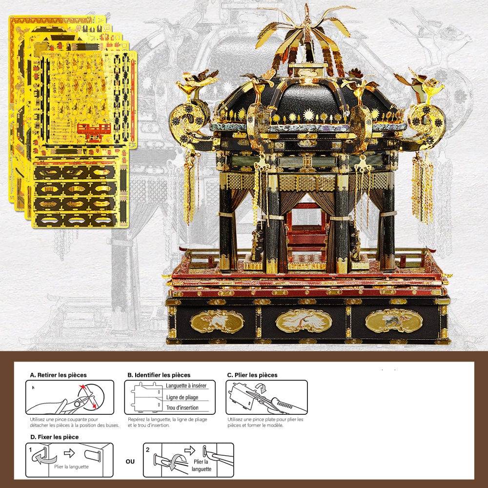 mon puzzle 3d  Puzzle 3D Métal Temple Japonais