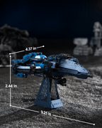 mon puzzle 3d  Vaisseau Chasseur Bleu Puzzle 3D Métal Vaisseau Spatial Bleu